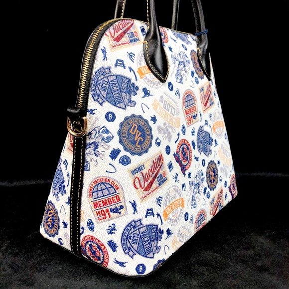 2021 Disney Parks Dooney & Bourke DVC Vacation Club Satchel Hand Bag Purse B NEW - Picture 4 of 6